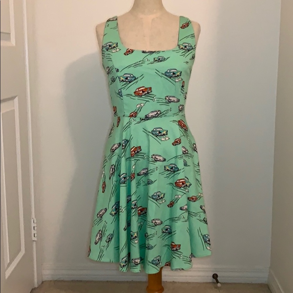 Retro Vintage Cars Swing Dress